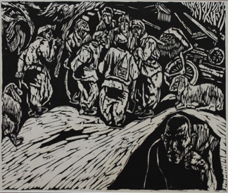 Li Yueqiu 李月秋
Warriors Series (9)
Woodcut 200mm x 220mm